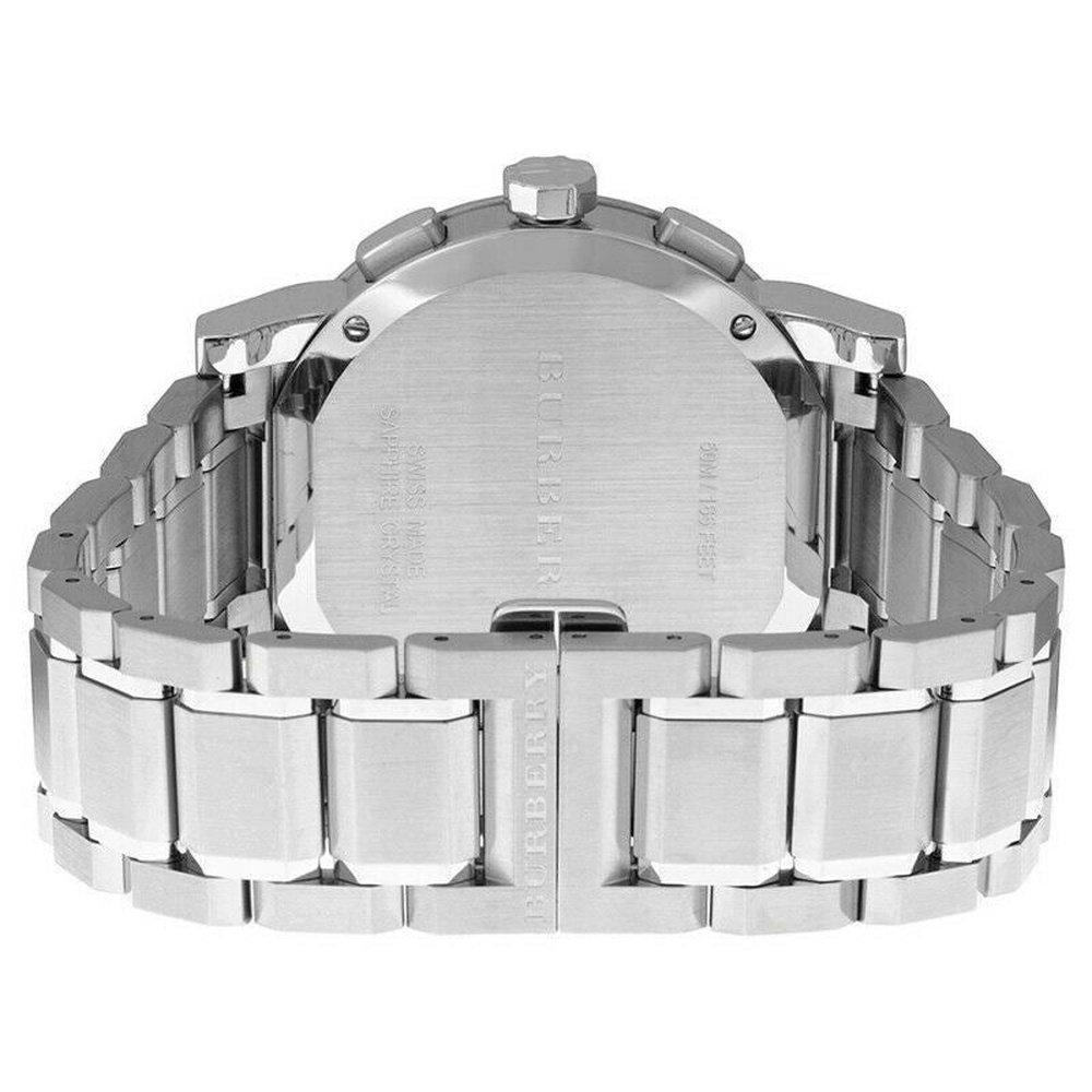 Burberry Orologio da uomo BU9351 Cronografo Quadrante Nero Acciaio Inossidabile
