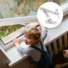 Fönstersäkerhetsgaller för barn Fönsterlås Spärr Stoppskydd Begränsare Rostfritt stål Säkerhet för lägenhet Glas Husbil Uteplats