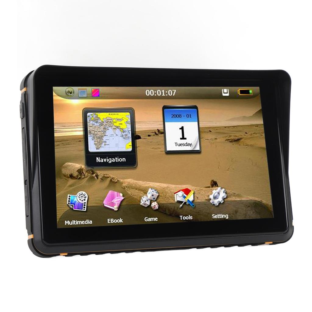 Navegador GPS para Motocicleta Planejamento de Rota 256MB 16G Tela Touch de 7 Polegadas Resistente à Água Dispositivo de Navegação GPS para Carro