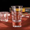 2pcs Set 80ml Liquor Goblet Creative Thick Bottomed Glass Wine Cup Vodka Cup Set Party Transparent European Style Spirits Mug