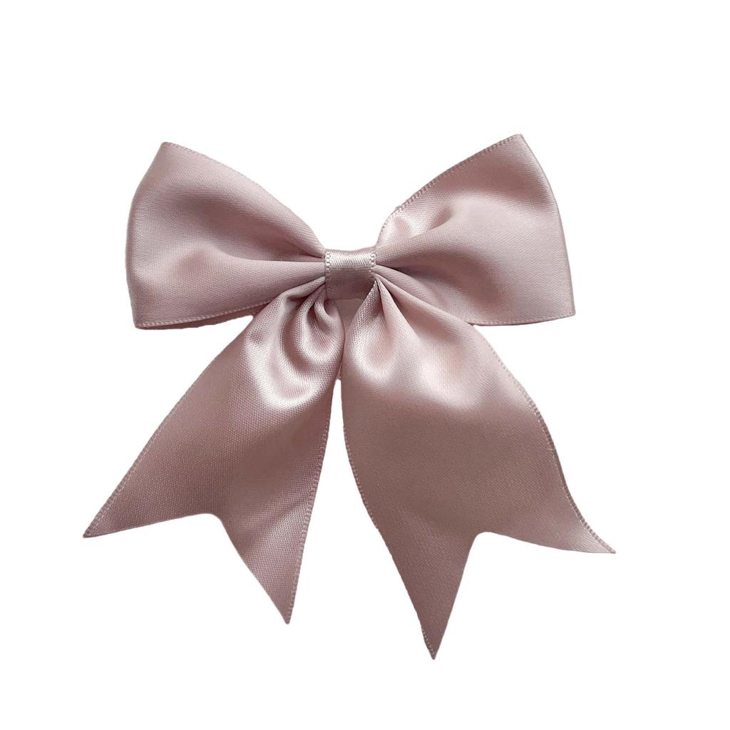 New Solid Color Ribbon Bows Hair Clip For Kids Girls Hairpins Barrettes Handmade Headwear Hair Accessories