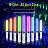 15-Color LED Concert Light Stick - High Brightness Flashing Cheering Prop