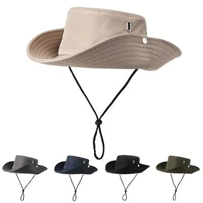 Fashion Cowboy Sun Hat Summer Breathable Quick Drying Bucket Hat for Women Men Out Travel Hiking Fishing Caps & Two Ways of Wear