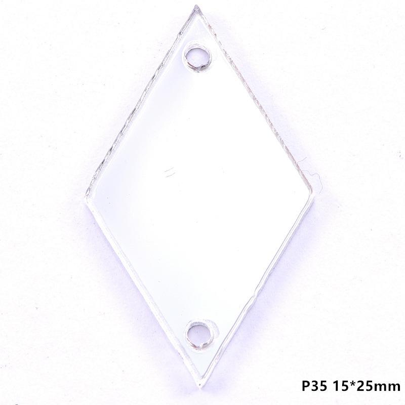 Acrylic Hand Seam Drill, Flat Bottom Special-Shaped Mirror Diy Clothing Decoration Jewelry Mirror Accessories Seam Drill