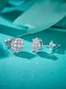 925 Sterling Silver VVS Moissanite Earring Round Fine Jewelry Weddings Birthdays S925 Silver Stud Earrings