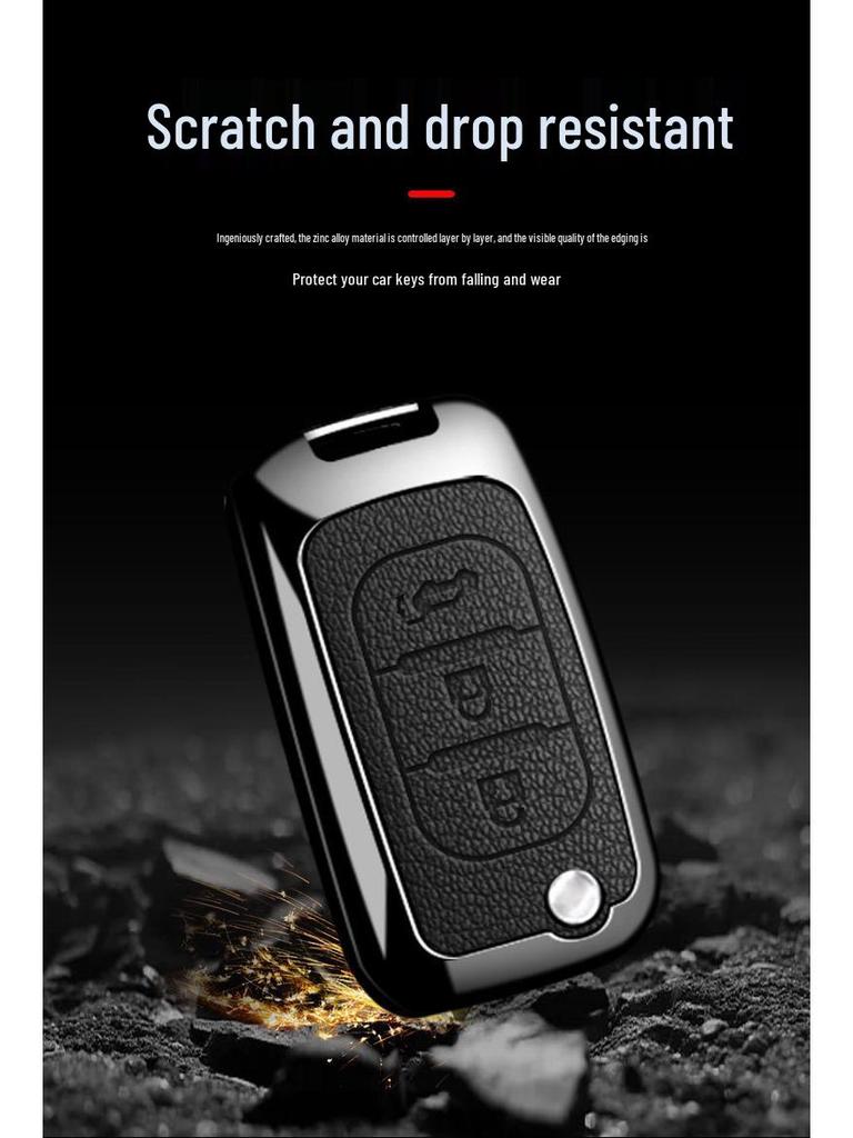 LADA Key Case: Premium Metal Shell for Renault Cars - Unisex Design