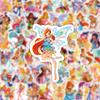 60 Sheets Girl Stickers for Scrapbooking, DIY Crafts, Bottle Decoration