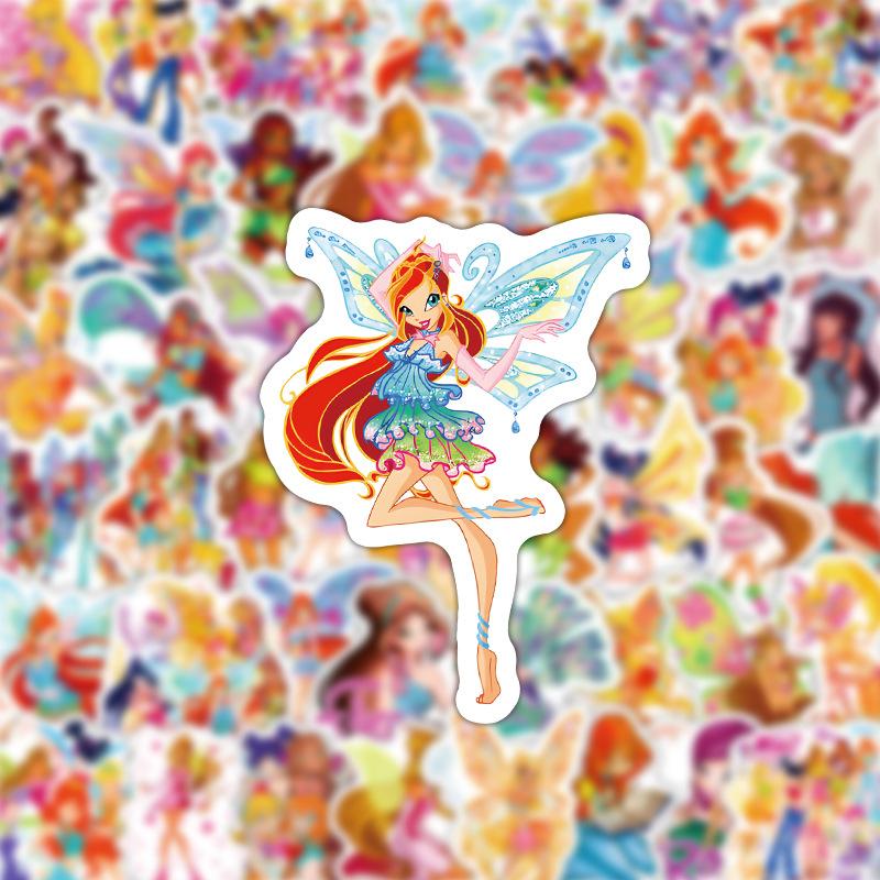 60 Sheets Girl Stickers for Scrapbooking, DIY Crafts, Bottle Decoration