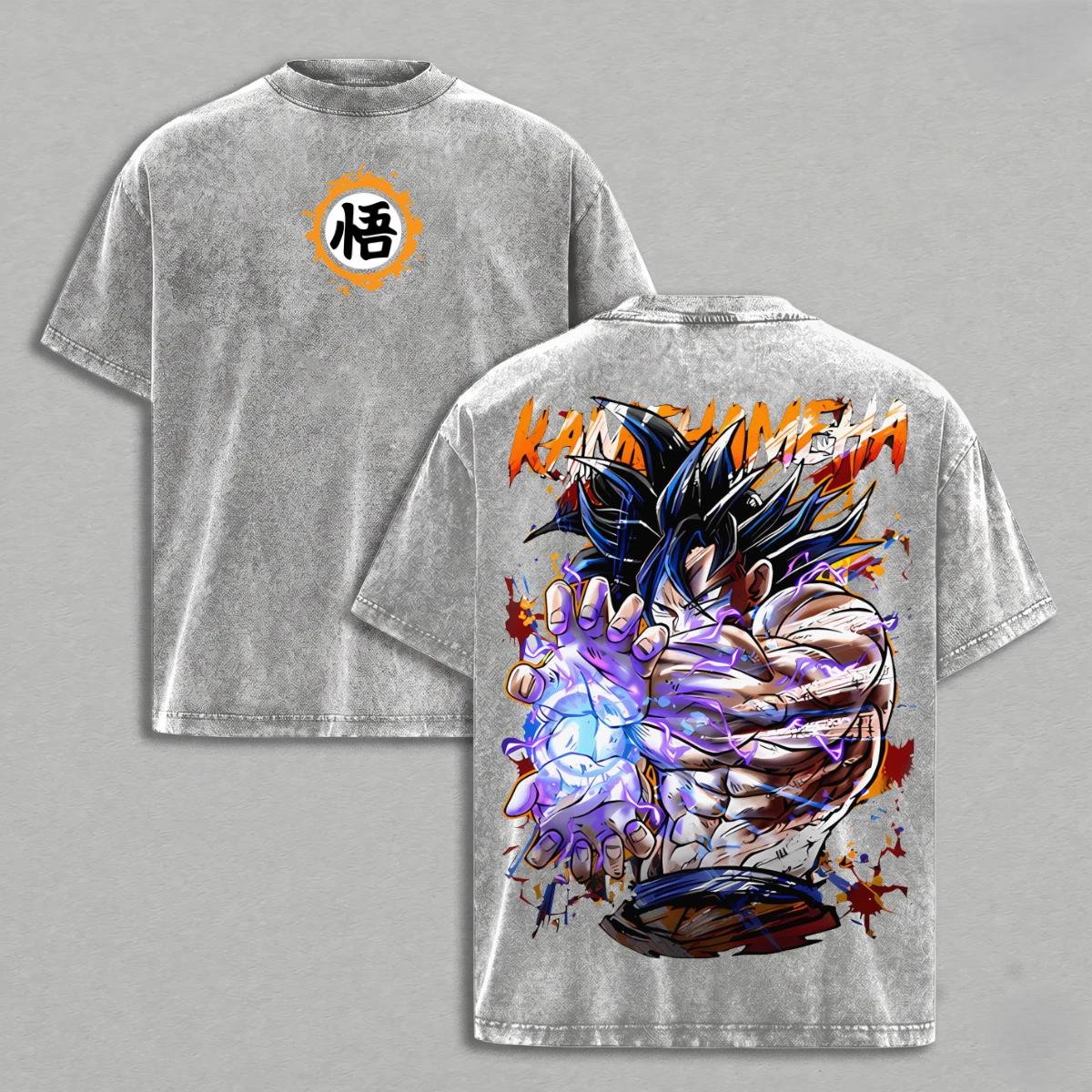Goku Dragon Ball Shirt Streetwear Anime Manga Unisex Oversized Men Graphic Tee S