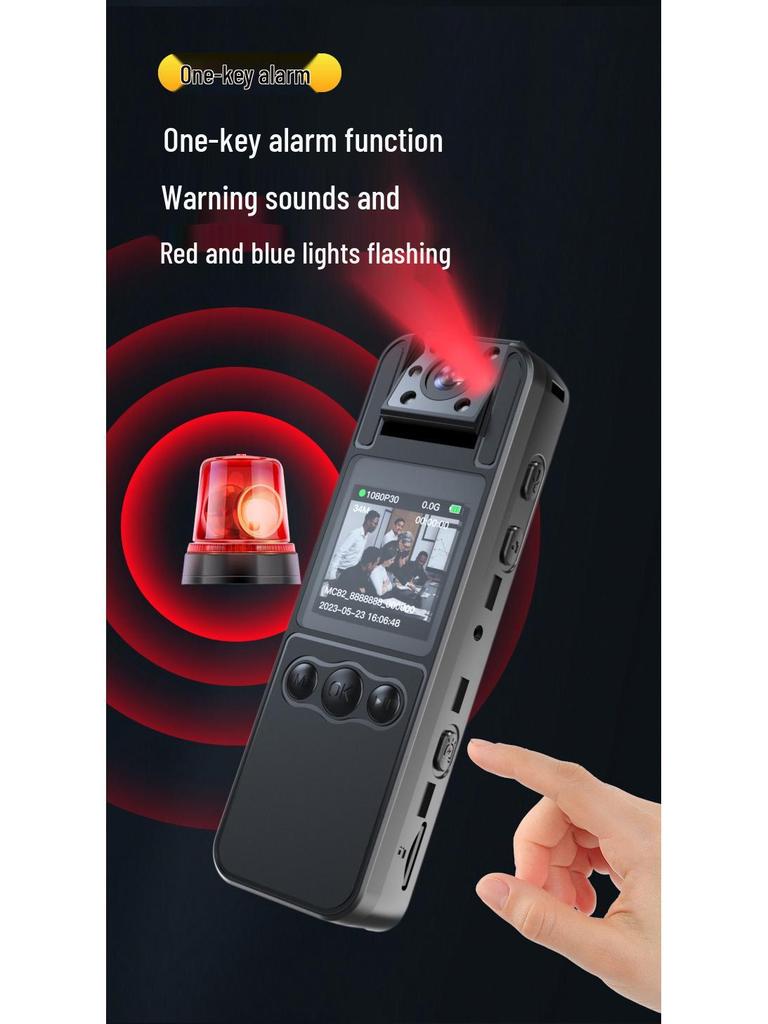 Portable Wearable Camera: Meeting, Screen, & Voice Recorder with Clip-On Design