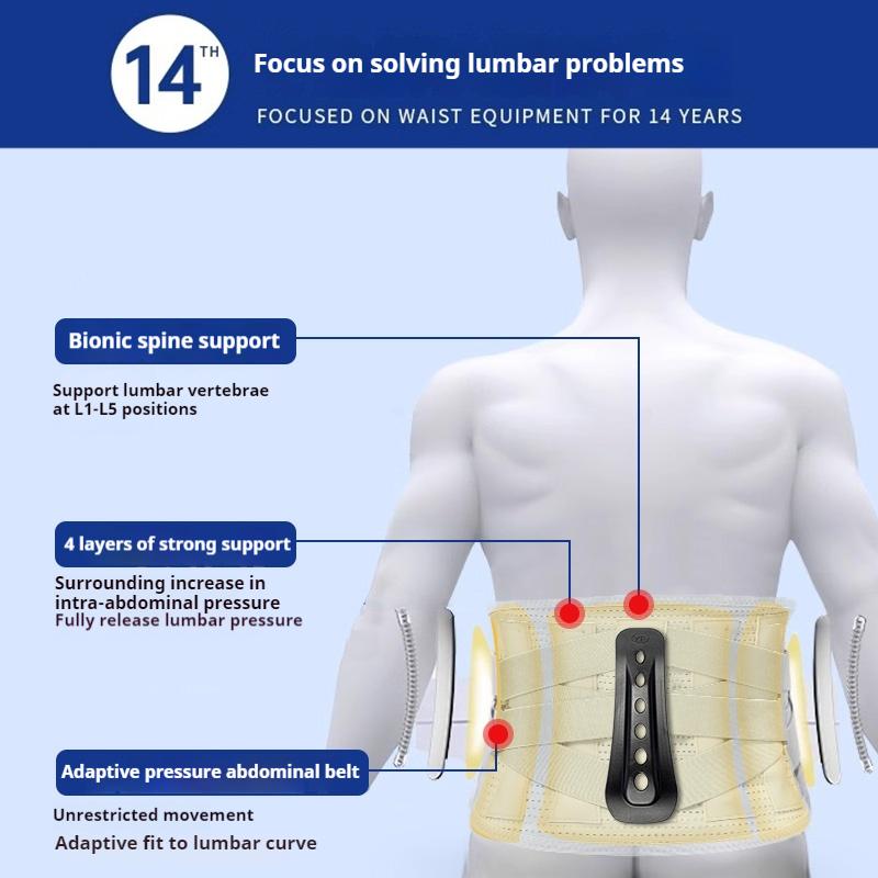 Adjustable Waist Belt Brace Magnetic Back Waist Support Belt Lumbar Brace Massage Band for Sciatica, Herniated Disc, Scoliosis