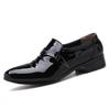 See Men 'S Patent Leather Oxfords Fashion Design Black Party Buckle Business Shoes White Wedding Dress Shoes Plus Size38 -48