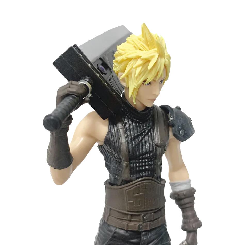 22cm Remake Version Amine Figure Cloud Strife PVC Action Figure Collectiable Model Toys Christmas Gifts Boy's Gift