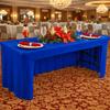 Simple Solid Color Spandex Stretch Tablecloth Rectangular Dustproof Table Cover Soft Washable Table Skirt Hotel