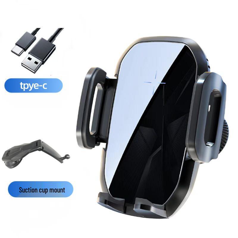 Universal 15W Fast Wireless Car Charger Mount for Apple & Android Phones
