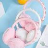 Fashionable Plush Earmuffs for Women Girl with Artificial Pearls Winter Warm Comfortable Ear Warmer For Daily Cycling