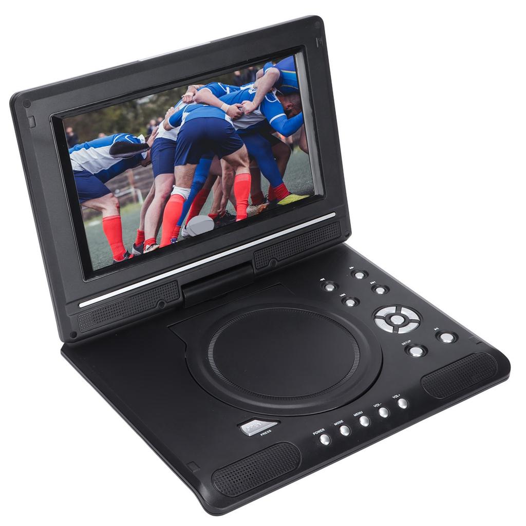 DVD Player Portable HD 270 Degrees  Swivel Mobile DVD Player with USB Remote Control 110‑240VLMD-998 AU Plug