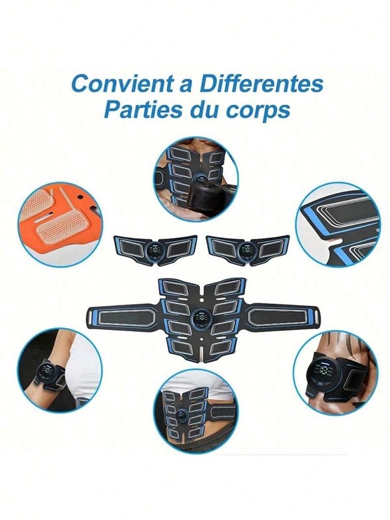 Wiederaufladbarer Bauchmuskeltrainer, Muskelstärkungsgerät/Ultimatives Home-Workout-Essential für Männer und Frauen