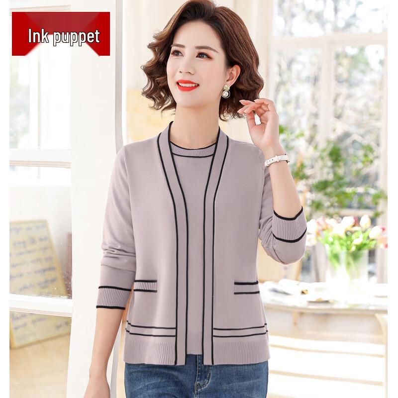 

Женский осенне-зимний вязаный топ с круглым вырезом 2XL