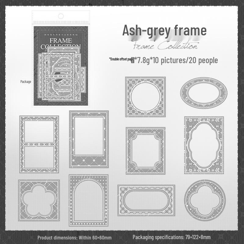 Vintage Ketchup Stickers: Frame & Border Journal Collection for DIY Decor