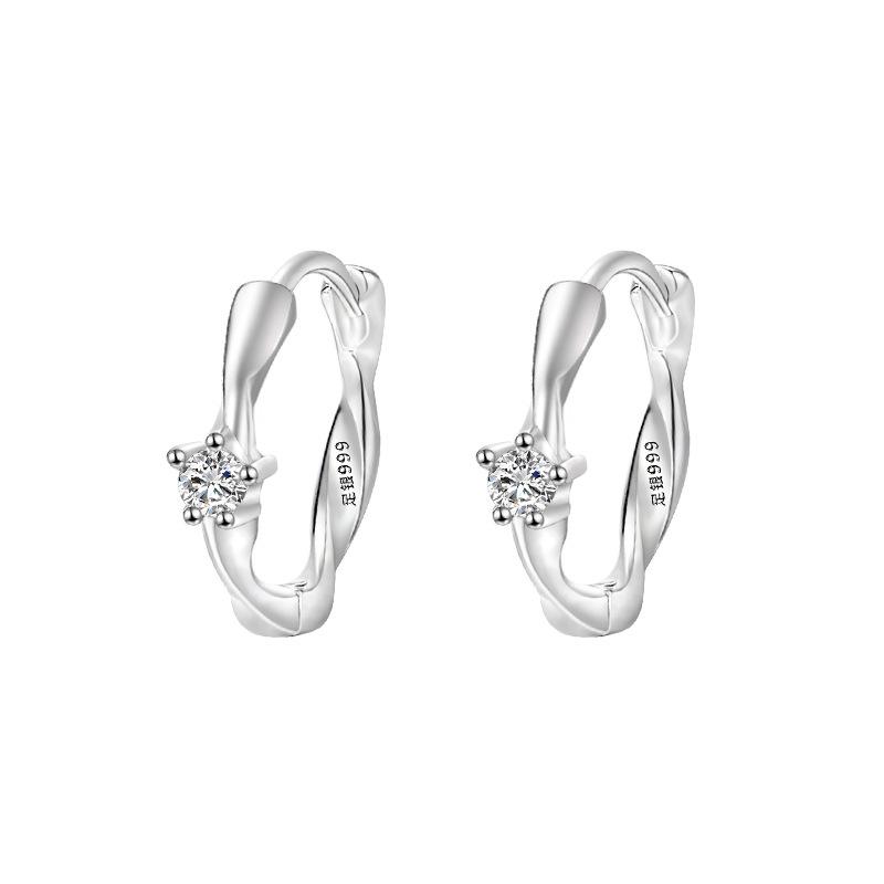 Sanfter Stil Mobius Ohrhörer Schlichtes und hochwertiges Temperament Ohrringe Leichter Luxus Nischendesign