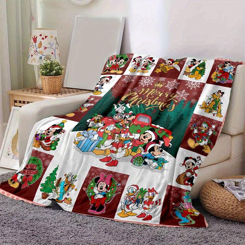 

1pc. Christmas Mickey Mouse and Friends Cartoon Blanket, Festive Home Decor for All Seasons, Perfect Gift- Soft and Cozy Throw Blanket, Mult 100x150cm