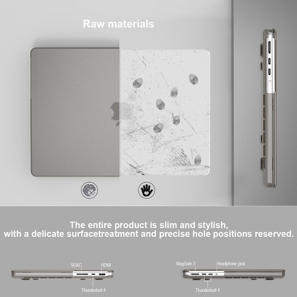 For MacBook Pro 16 inch (2024) (2023) (2021) A2485,A2780 Laptop Case Slim Notebook Cover