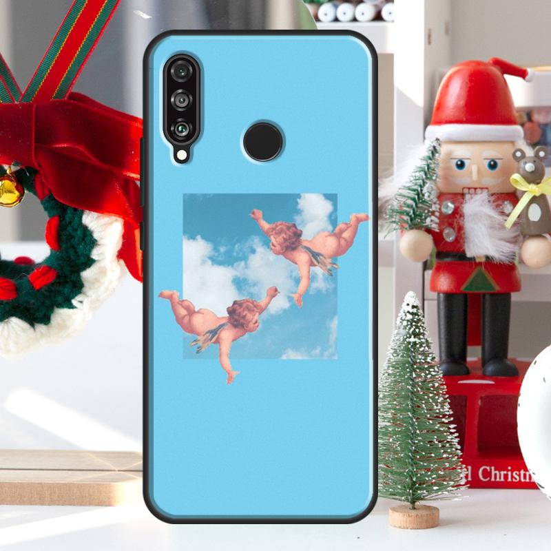 Cute Angels Aesthetic Aesthetics For Huawei Nova Y73 Y60 Y70 Y90 Y72 Y61 Y91 7i 8i 11i 12i 12s 9 10 SE P20 P30 P40 Lite Case