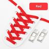 1 Paar Geen Strik Schoenveters voor Sneakers Kleur Elastische Schoenveters Plat Kinderen en Volwassenen Eenvoudig te Installeren Luie Schoenveters Casual