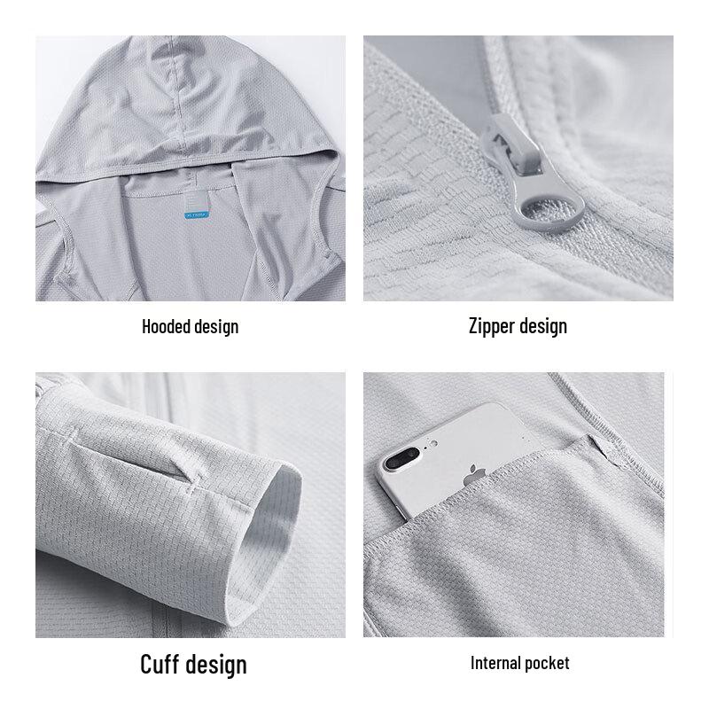 ROMON Men's UPF50+ Quick-Dry Sun Protection Jacket