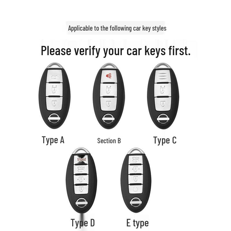 Nissan Sylphy 14th Gen Key Case for Qashqai, Teana, X-Trail, Tiida, Murano, Kicks.