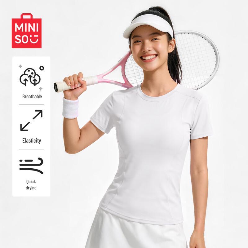 MINISO Women's Quick-Dry Sports Yoga T-Shirt