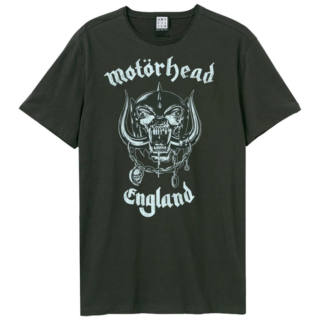 Verstärktes Motorhead England Herren Anthrazit T-Shirt Motorhead Klassisches Tee T-Shirt