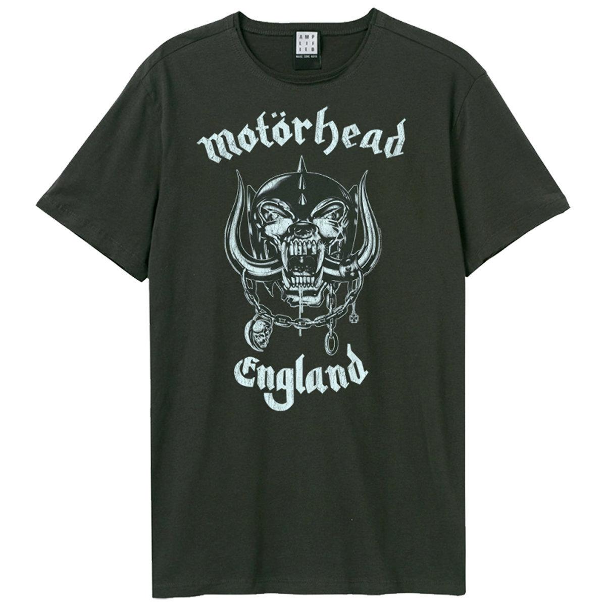 Amplified Motorhead England Mens Charcoal T Shirt Motorhead Classic Tee T Shirt S