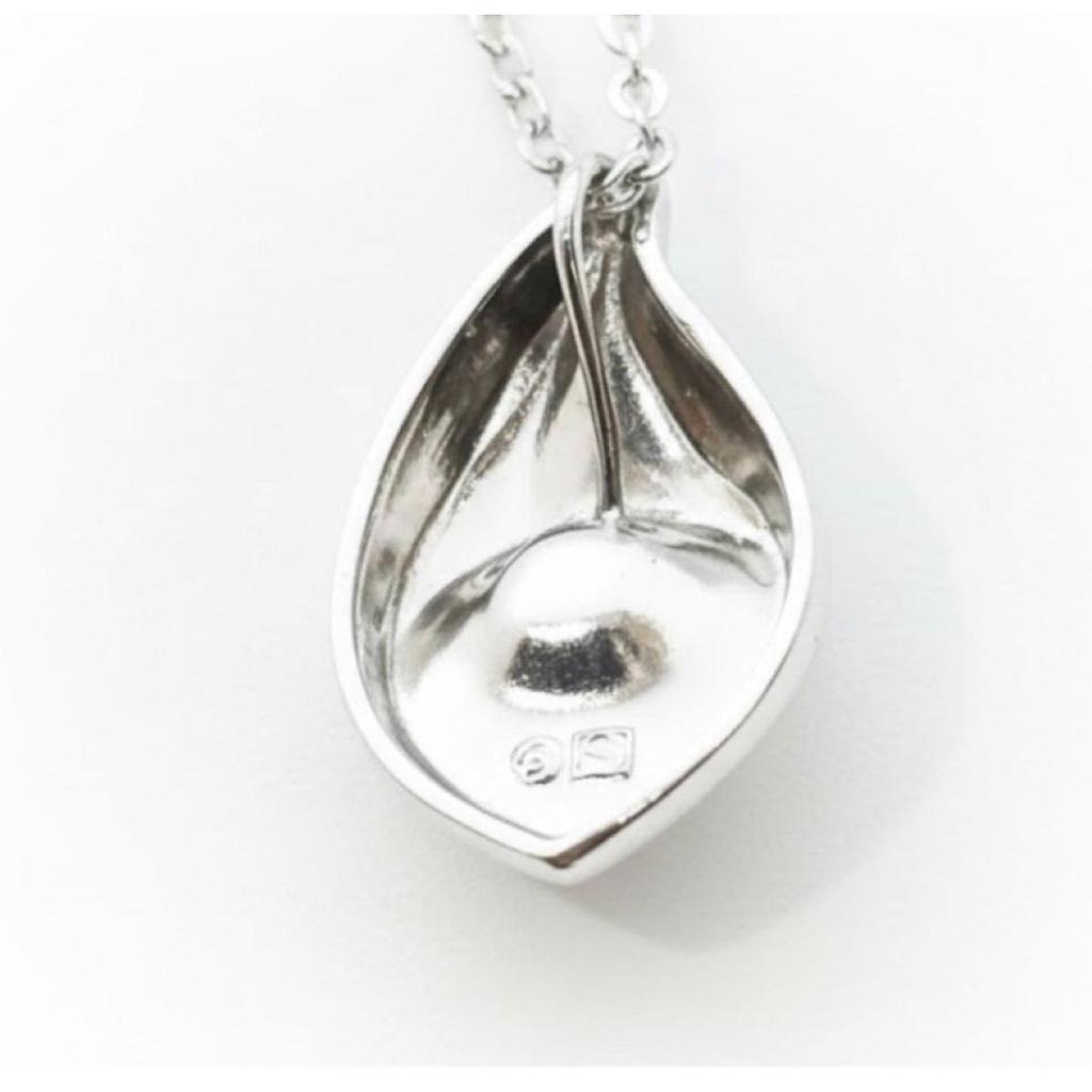 Used Unused grade TASAKI Tasaki Koya pearl necklace SILVER drop drop silver pearl pendant Tasaki pearl accessories