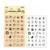 Kawaii Cartoon Silicone Scrapbook Stamp Cute Animal Snack Dessert Transparent Stamp DIY Decor Journaling Background Stamp