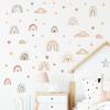 Boho Colo Rainbow Cloud Star Wall Stickers for Waterproof Removable PVC Kids Room Kindergarten Home Decoration