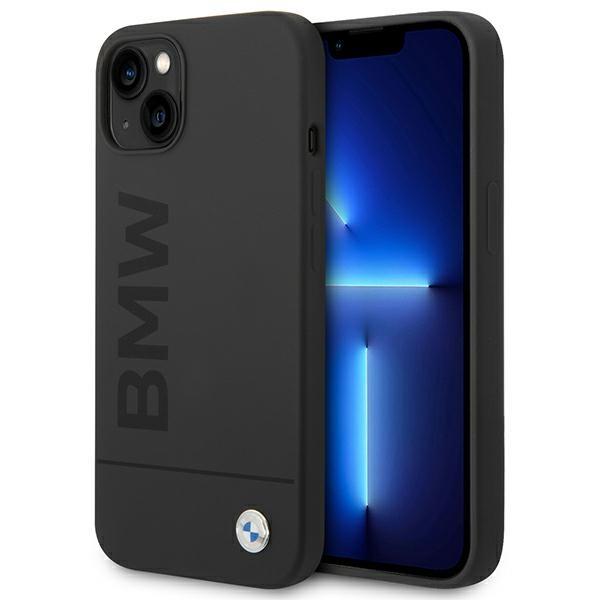 Bmw Case Bmhmp14Mslblbk Iphone 14 Plus/ 15 Plus 6,7 Black/Black Hardcase Silicone Signature Logo Magsafe