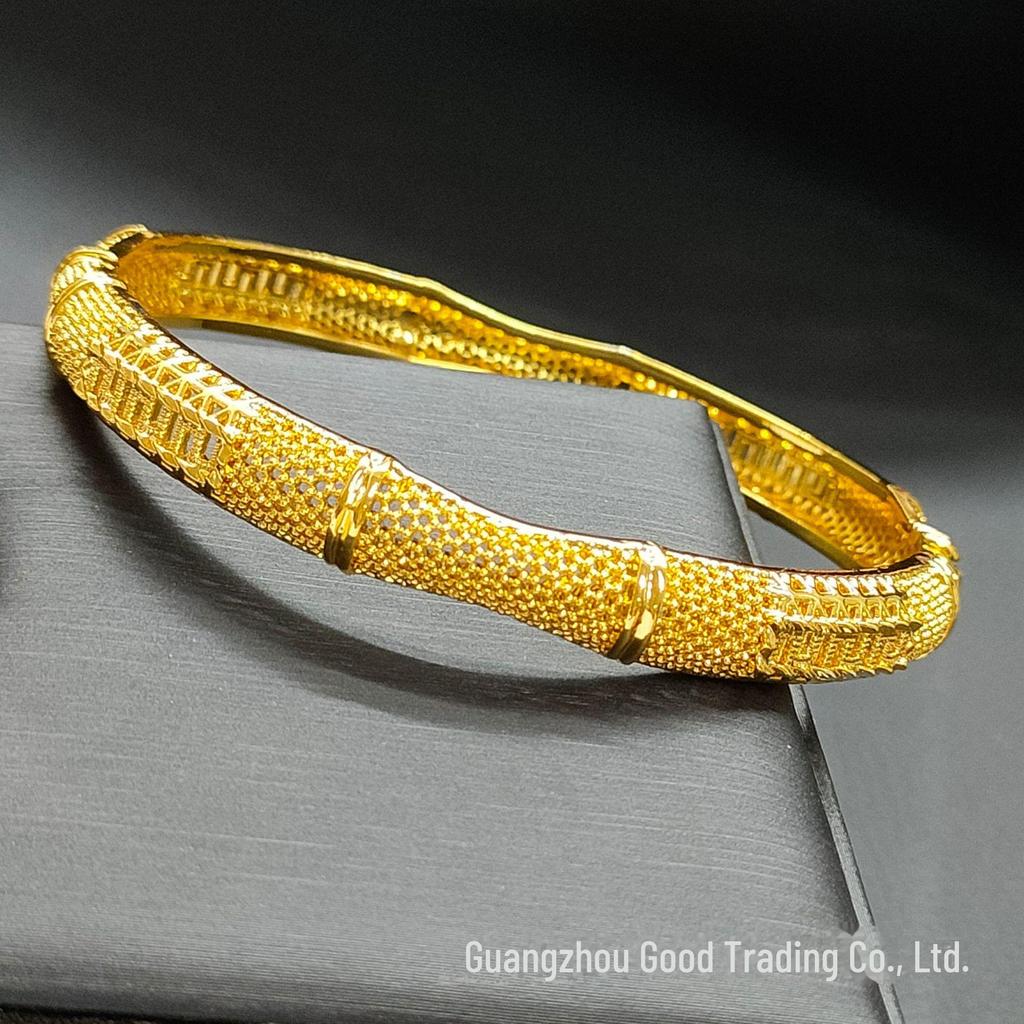 24K Gold-Plated Bollywood Bride Bracelet: Women's Bridal Jewelry