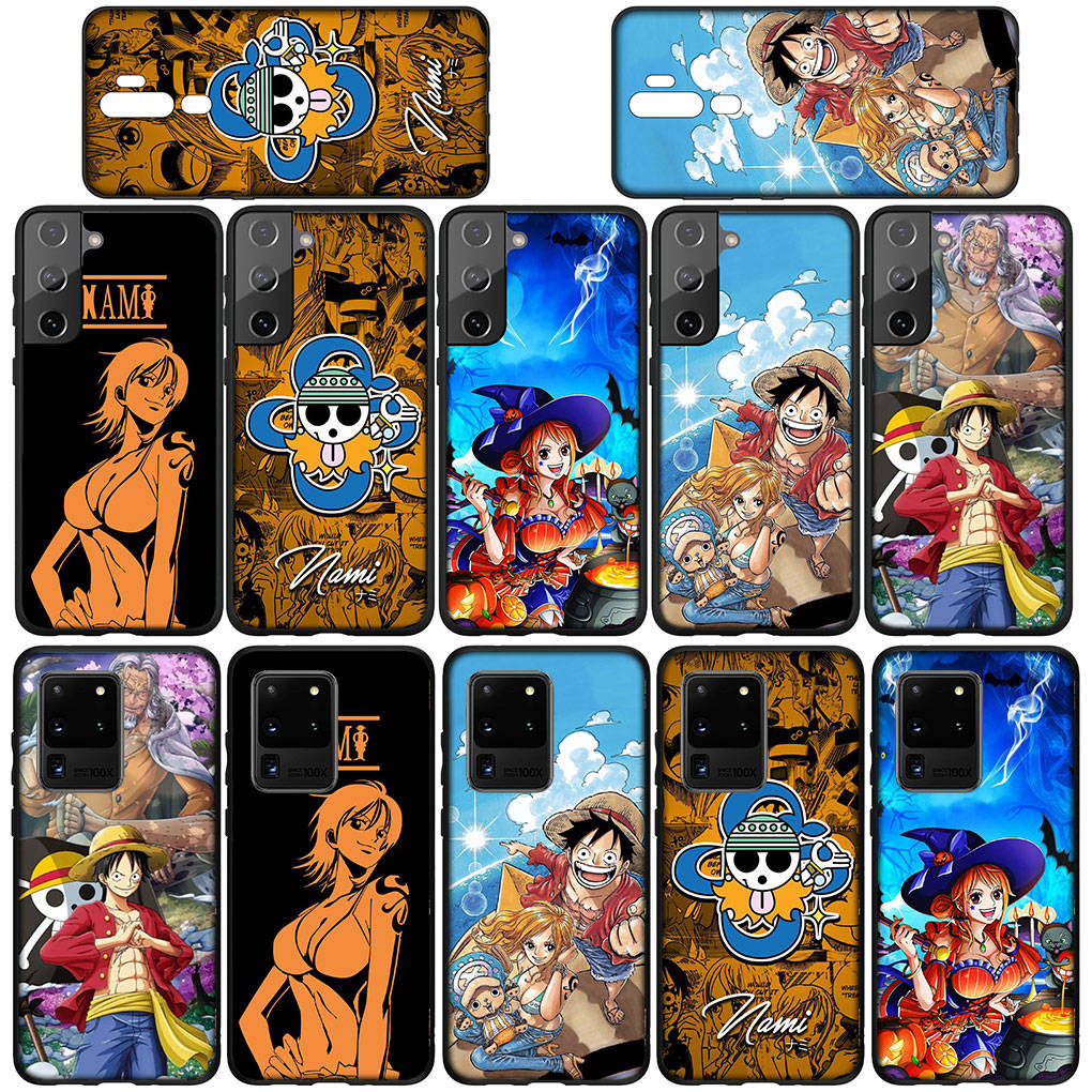Phone Case for Samsung Galaxy S25 S24 S23 iPhone 16 15 Xiaomi Redmi Note 14 13 12 16E 11 Pro Max XR OPPO Moto Huawei Nami Poster Luffy One Piece Cover