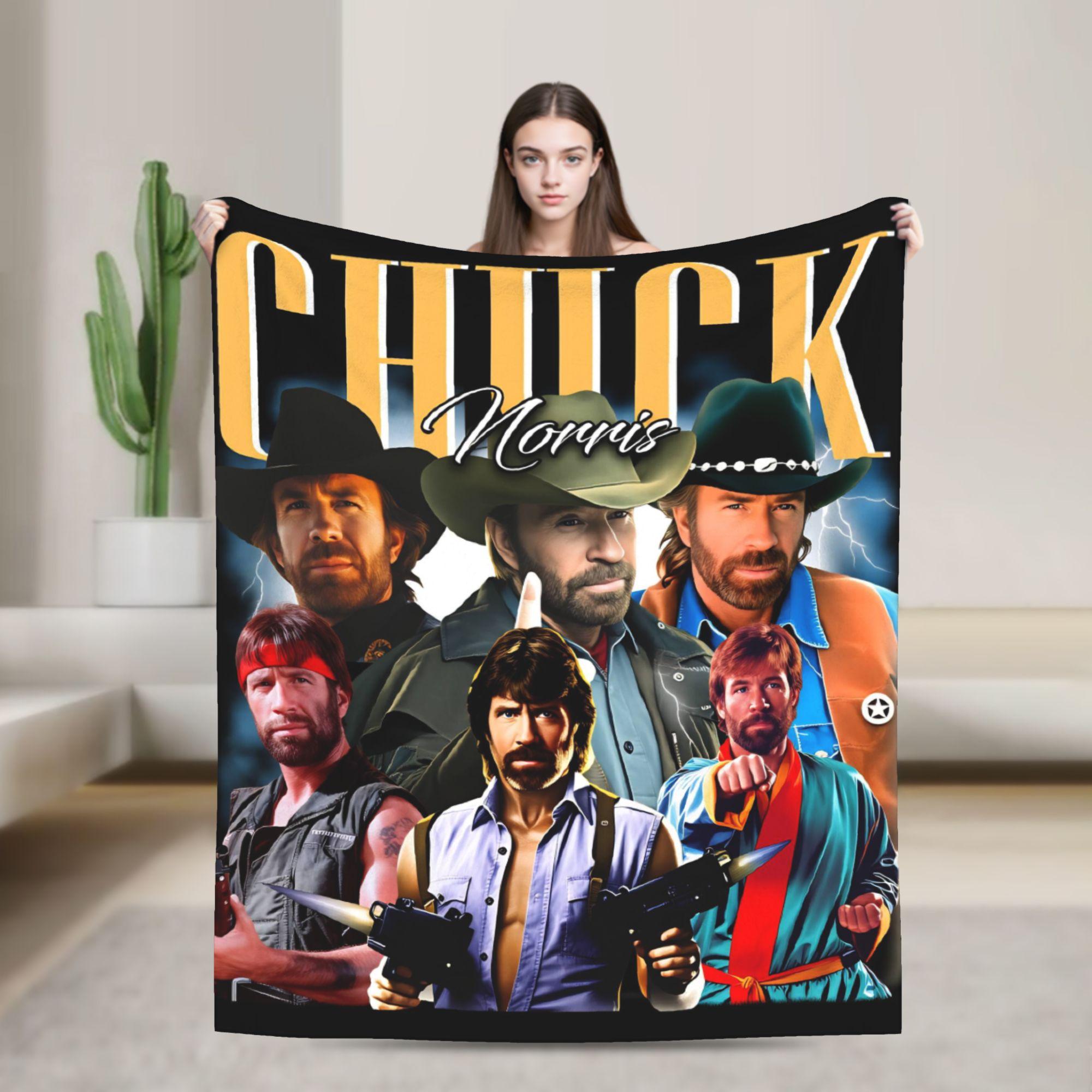 NO ONE CAN SAVE US NOW Chuck Norris Poster Flannel Blanket Girls Soft Cozy Throw Blanket Winter Bedroom Bedspread Sofa Cover 80x120cm