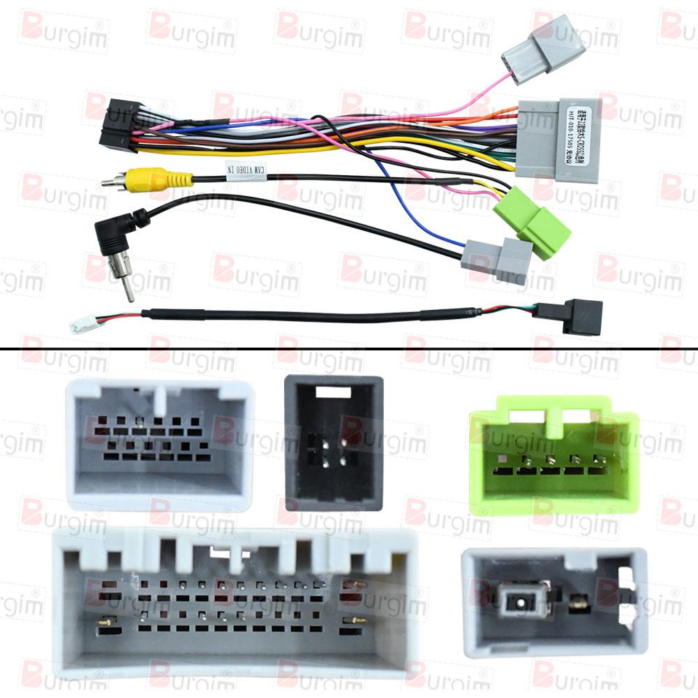 

16PIN Radio Harness Wire For Suzuki S-cross S cross -2025 Android Multimedia Player GPS Carplay Power Cord Cable Connector only cable
