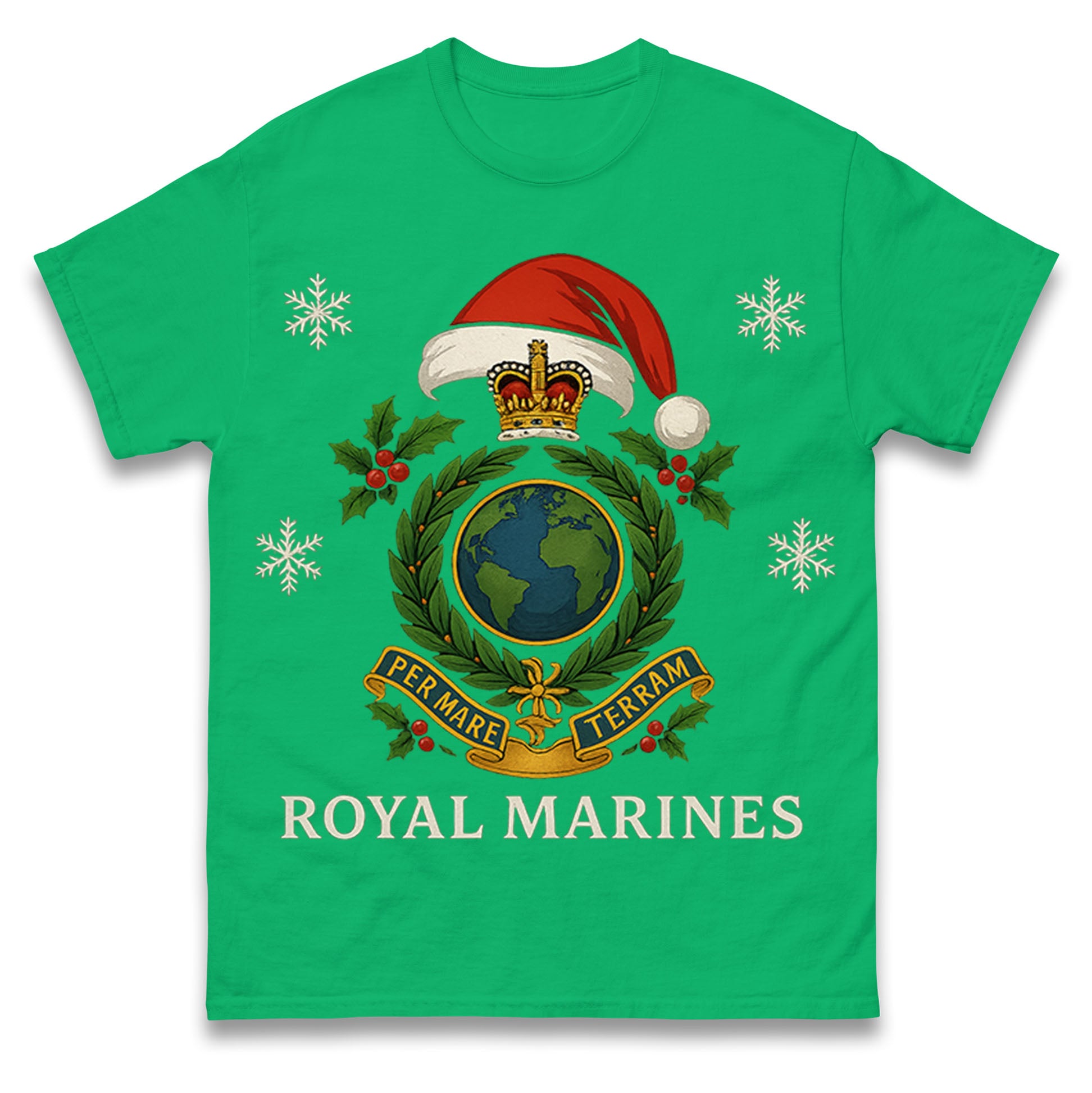 Royal Marines Christmas T Shirt Tshirt Mens Womens Unisex Tops Tees XL