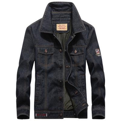 Autumn Jacket, Men's Denim Jacket, Loose Plus Size, Simple Casual Workwear Jacket