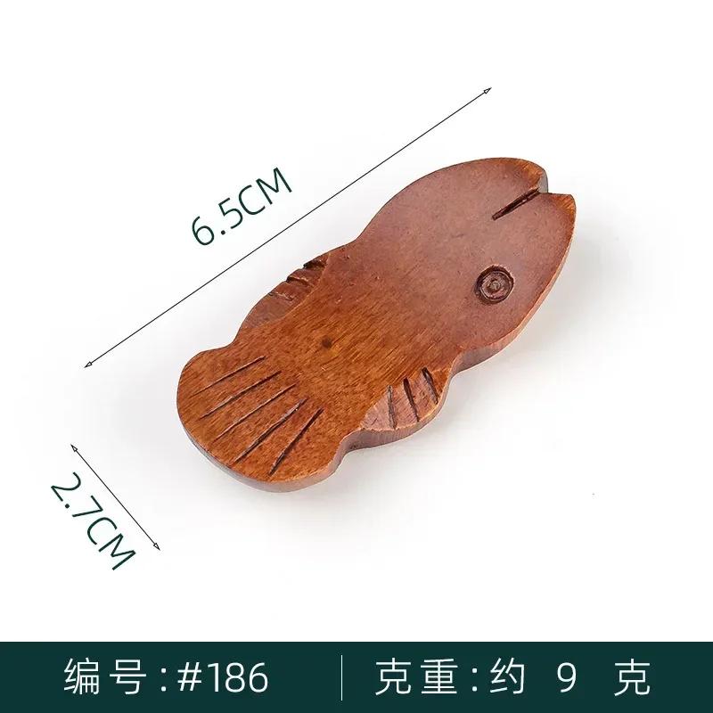 Wooden Chopsticks Rest Fish Leaf Shaped Spoon Fork Rack Japanese Sushi Chopsticks Holder Chinese Food Tableware Kitchen Supplies