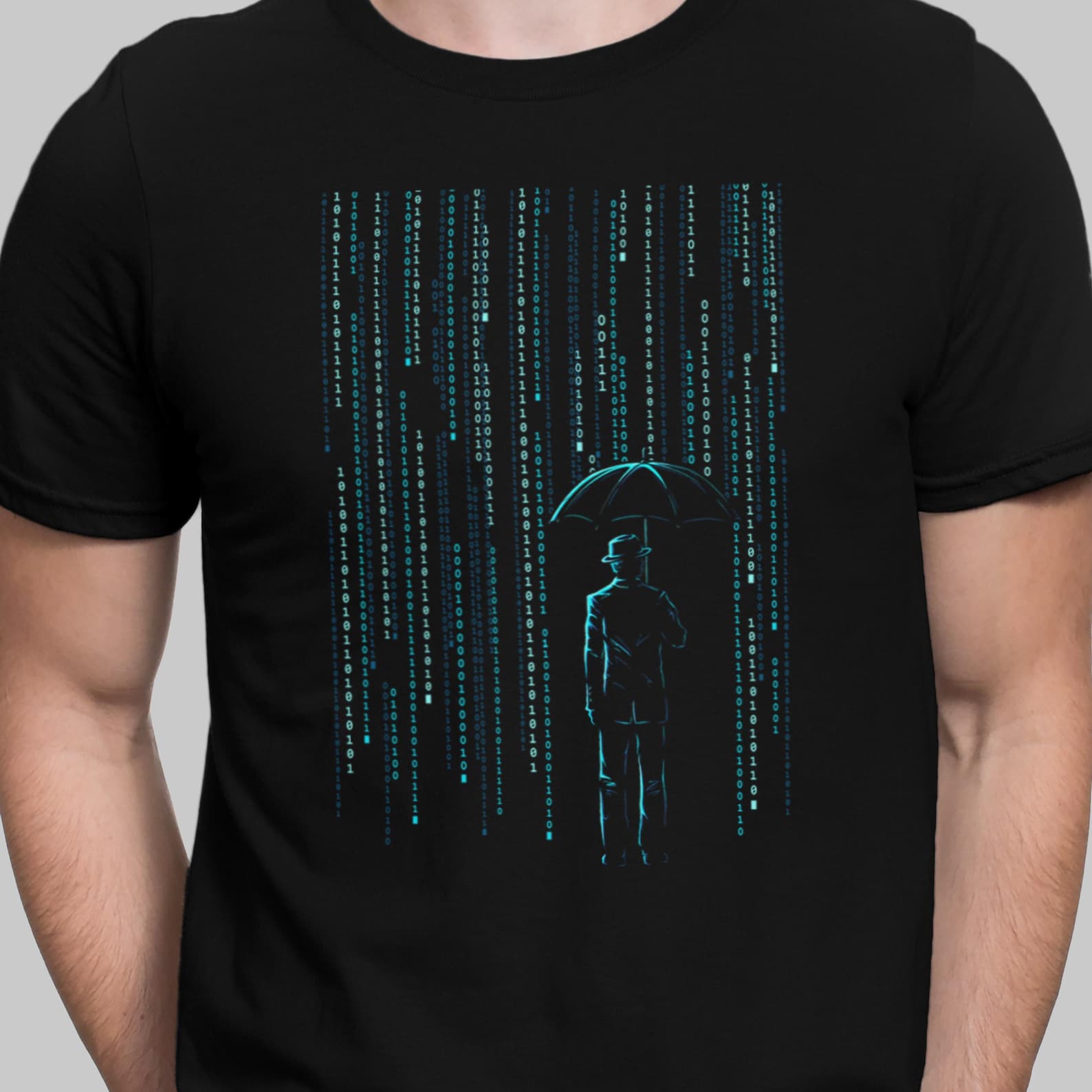 Binary Code T Shirt Matrix Simulation T-Shirt Programming Coding Science Shirt 2XL
