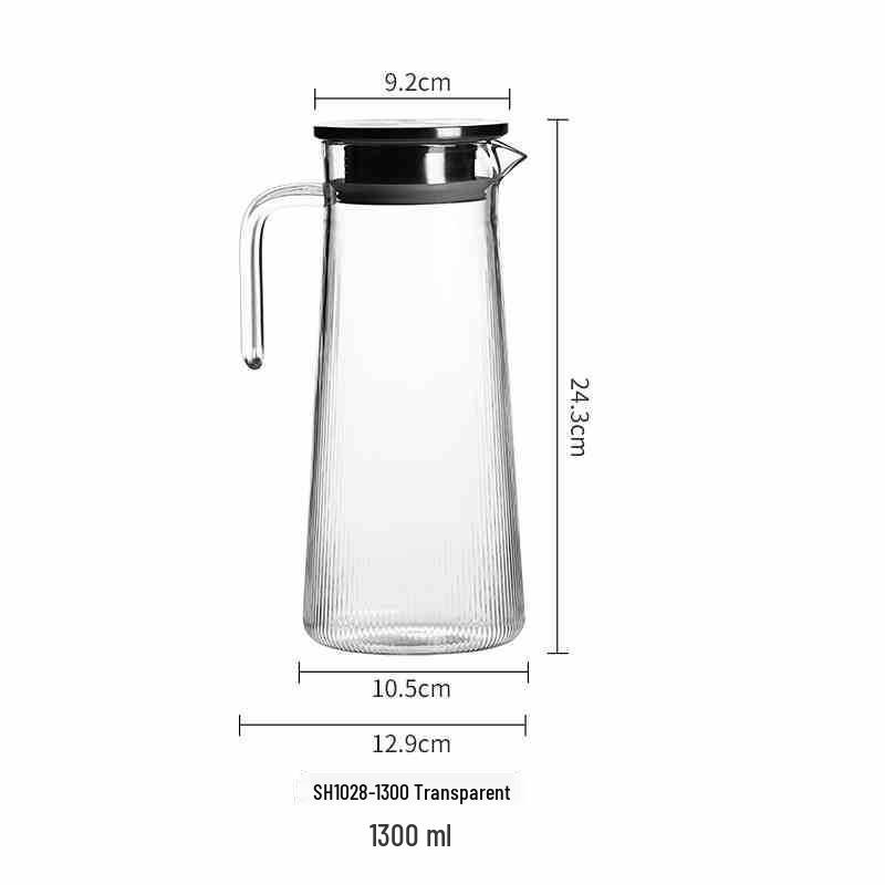 Acrylic Cold Water & Juice Pitcher - High Temp Resistant for Commercial Use in Restaurants, Hotels, and KTVs