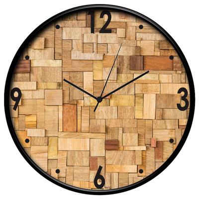 12-Zoll Designer Kunststoff Analog Runde Wanduhr für Zuhause, Küche, Wohnzimmer, Schlafzimmer, Büro (30 cm x 30 cm x 6 cm)
