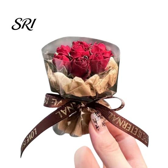 Space-saving Car Fragrance Artificial Flower Compact Design Deodorizer Romantic Roses Dried with Flowers Air Vent Freshener Auto Scent Diffuser Clip