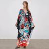 Xitao Bat Wing Sleeve Print Casual Dress GJ1178